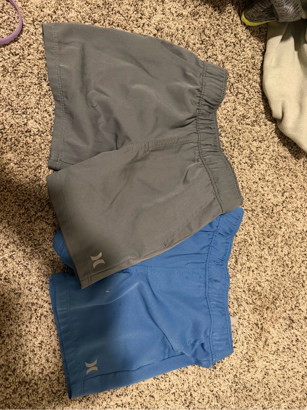 Hurley Kids Gray and Blue Swim Shorts Set